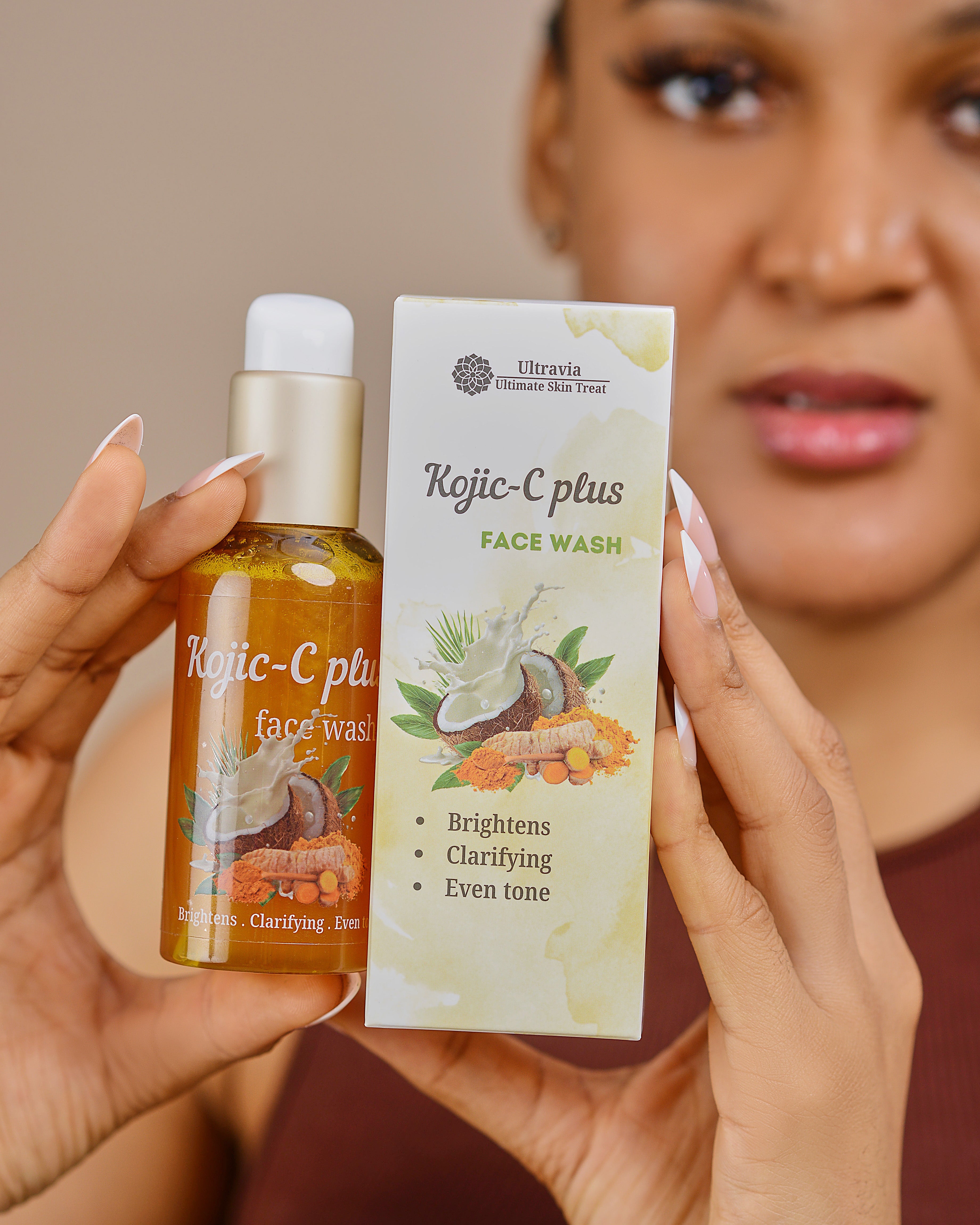 Kojic-c face wash (lightening)
